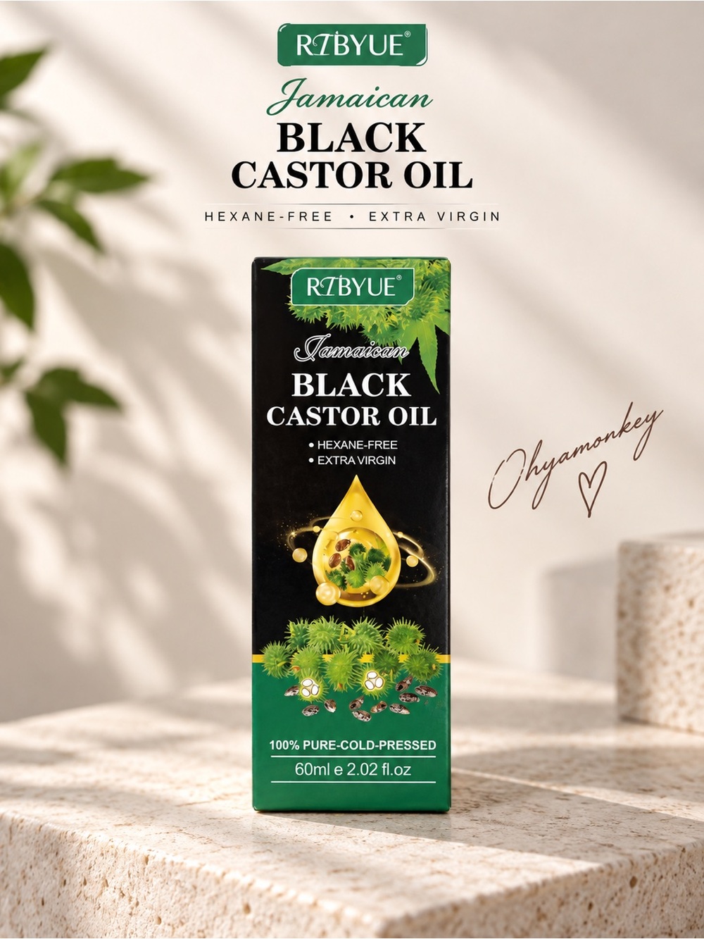RTBYUE Jamaican Black Castor Oil Made in Ireland